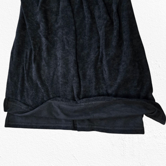 Wild Fable Black Terry Cloth Halter Mini Dress Summer Beach Cover-Up Size XS - Picture 6 of 9